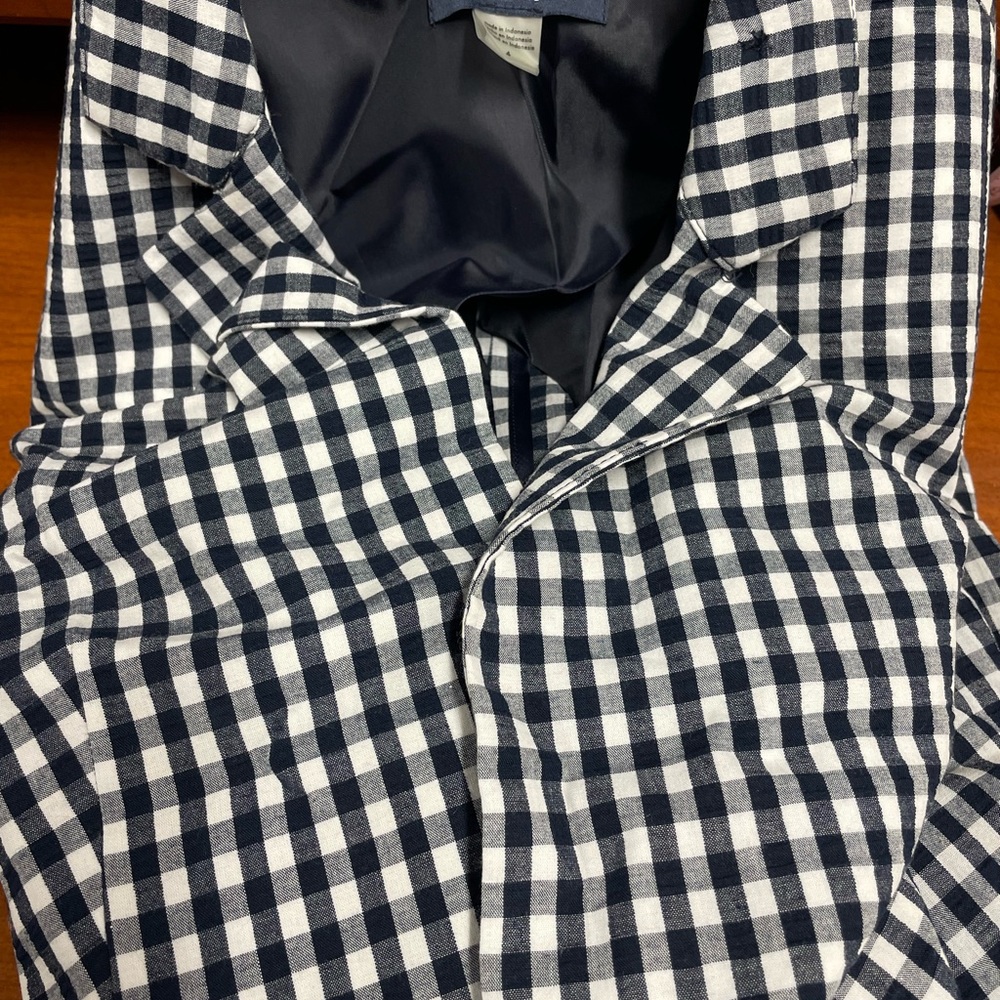 Tommy Hilfiger Gingham-Print Open Jacket - Picture 11 of 12